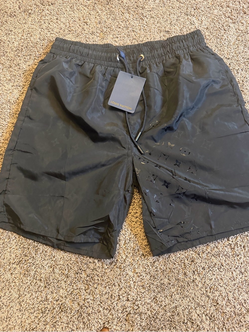 Louis Vuitton Black Men’s Monogram Swim Shorts